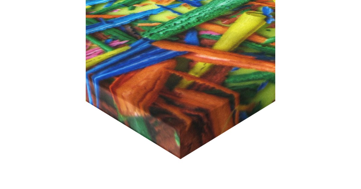 Wax Pencil Art 1 Wrapped Canvas Zazzle