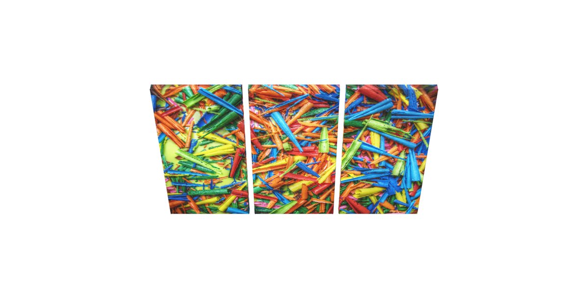 Wax Pencil Art 1 Wrapped Canvas Zazzle