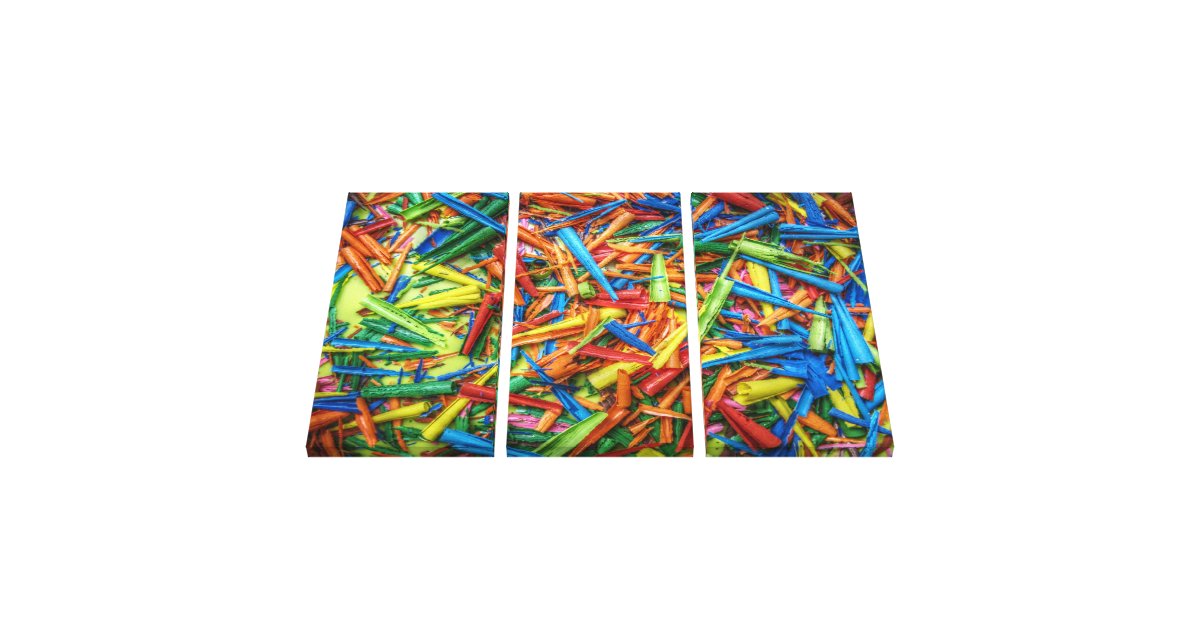 Wax Pencil Art 1 Wrapped Canvas Zazzle