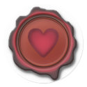 WAX SEAL HEART by SHARON SHARPE stickers