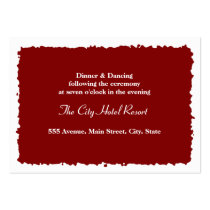 Wax Seal Reception Enclosure Business Card Template