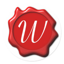 Wax Seal Round Sticker