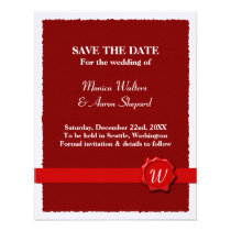 Wax Seal Save The Date Custom Invites