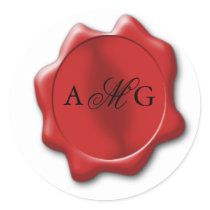 Wax Seal Round Stickers