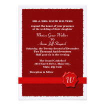 Wax Seal Wedding Custom Invite