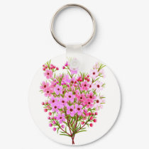 Waxflower Bouquet Keychain by twopurringcats Waxflower Bouquet Keychain