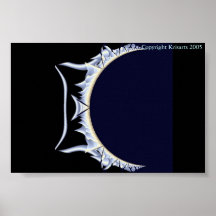 Waxing Crescent Moon Poster