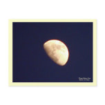 Waxing Gibbous Moon Postcard