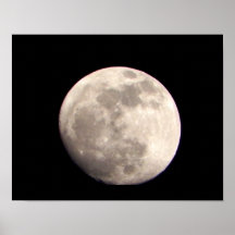 Waxing Lunar Moon Night Sky Print