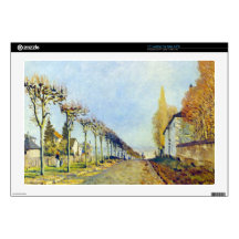 Way of the machine, at Louveciennes by Sisley 17" Laptop Skin