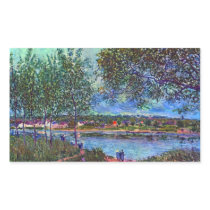 Way of the Old Ferry by Alfred Sisley Rectangle Stickers