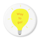 Way to go! Positive Affirmation light bulb magnets magnets