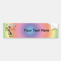 Way To Heaven ~ 60s Hippie Peace Sign Bumper Sticker