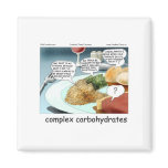 Way Too Complex Carbohydrates Funny Gifts & Tees magnets