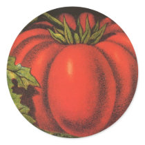 Wayne Co Tomatoes Vintage Fruit Crate Label Art Sticker