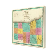 Wayne County Stretched Canvas Print