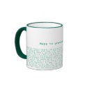 "Ways to preserve nature" mug