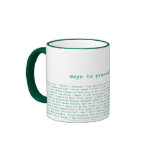 "Ways to preserve nature" mug