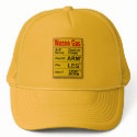 Wazoo Diesel Gas Price Sign hats