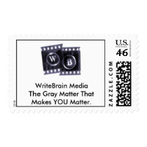 WB-logo, WriteBrain MediaThe Gray Matter That M... Postage Stamp