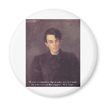 WB Yeats "Pilgrim Soul" Love Quote Gifts & Cards Magnets