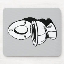 WC FLUSH TOILET mousepads
