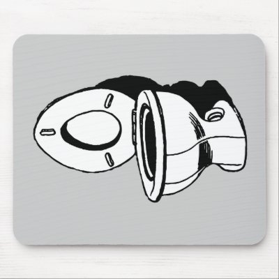 WC FLUSH TOILET MOUSE PADS by Sofia_Youshi