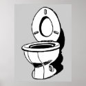 WC FLUSH TOILET posters
