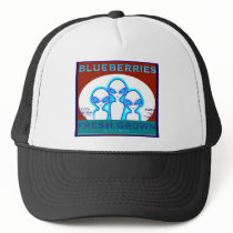 "We 3" Blueberry Crate Label hats by 3DMOONMAN "We 3" Blueberry Crate Label hats