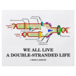 We All Live A Double-Stranded Life (DNA Humor) flyers