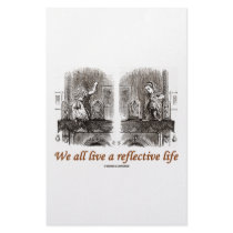 We All Live A Reflective Life (Wonderland) Personalized Stationery
