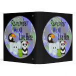 We All Live Here Animals Of The World Binders
