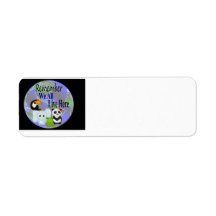 We All Live Here Animals Of The World Custom Return Address Label