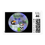 We All Live Here Animals Of The World Postage