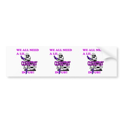 We All Need A Lil Country In Us Bumper Sticker by jonnydowntown