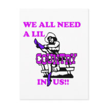We All Need A Lil Country In Us postcards