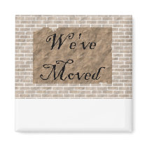 We've Moved magnets by TheStampStore We've Moved magnets