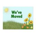 We've Moved postcards by TheStampStore We've Moved postcards
