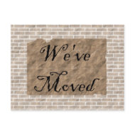 We've Moved postcard
