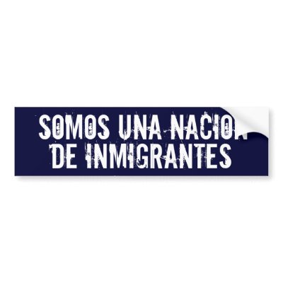 'We Are a Nation of Immigrants' Bumper Sticker