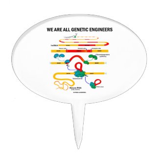 We Are All Genetic Engineers (Gene Splicing) Cake Toppers