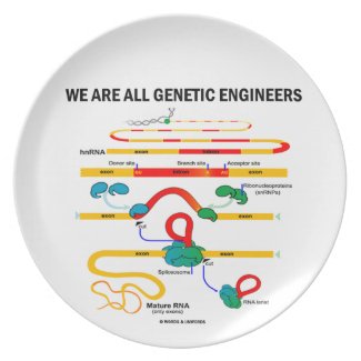 We Are All Genetic Engineers (Gene Splicing) Party Plates