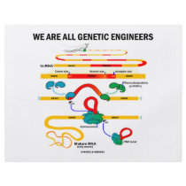 We Are All Genetic Engineers (RNA Splicing) flyers by wordsunwords We Are All Genetic Engineers (RNA Splicing) flyers