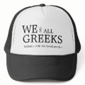 WE ARE ALL GREEKS hat