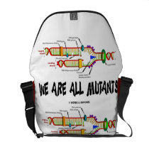 We Are All Mutants (DNA Replication Humor) Commuter Bags