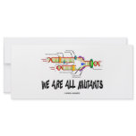 We Are All Mutants (DNA Replication Humor) rack cards