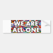 We Are All One 003 Bumper Stickers