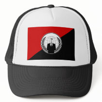We Are Anonymous Anarchist Flag Mesh Hat