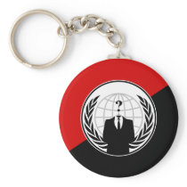 We Are Anonymous Anarchist Flag Keychain