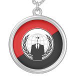 We Are Anonymous Anarchist Flag necklaces